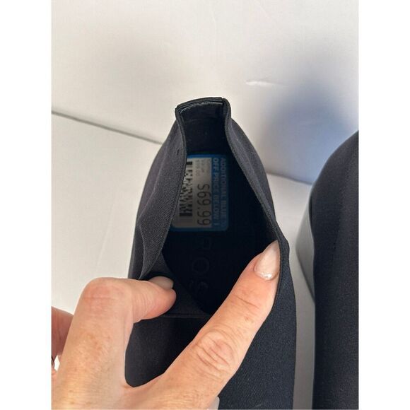 Aerosoles Anina Ankle Wedge Booties sz 8 Black - Picture 5 of 11